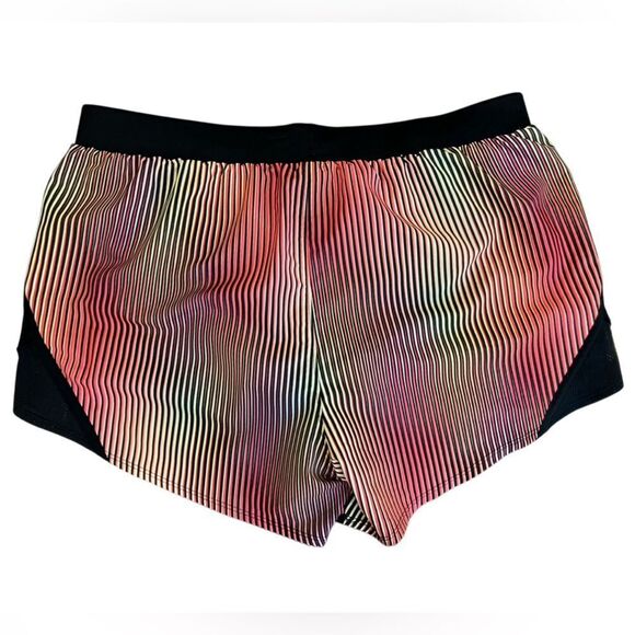 Under Armour Fly-by 2.0 Athletic Running Shorts Size Medium Striped Multicolor - Picture 4 of 13